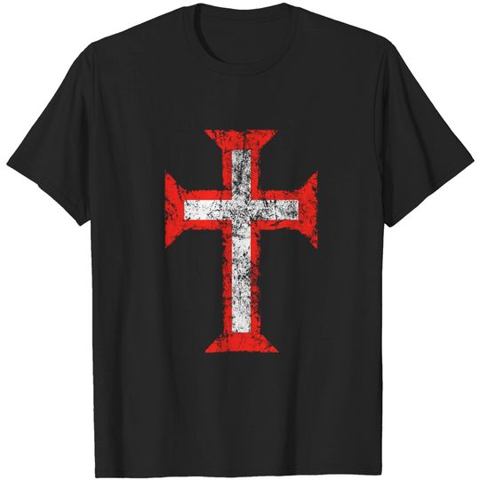 Discover Order of Christ Cross-Templar-Portugal-Distressed - Templar - T-Shirt