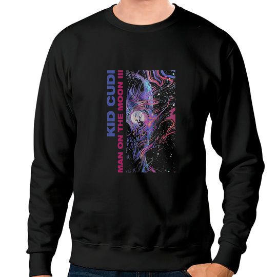 Discover Kid Man On The Moon III Cudi Art Unisex Sweatshirts
