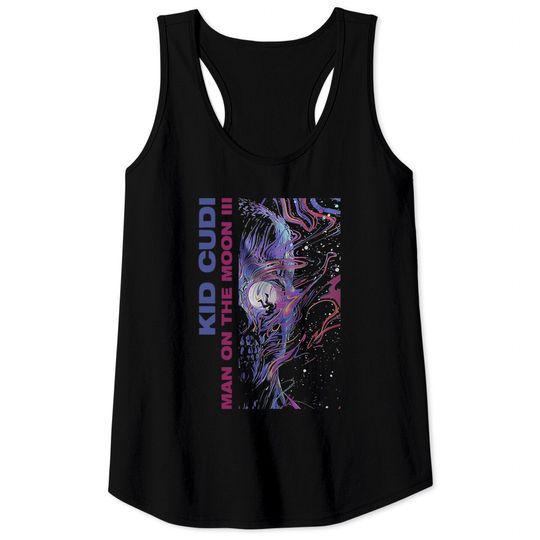Discover Kid Man On The Moon III Cudi Art Unisex Tank Tops
