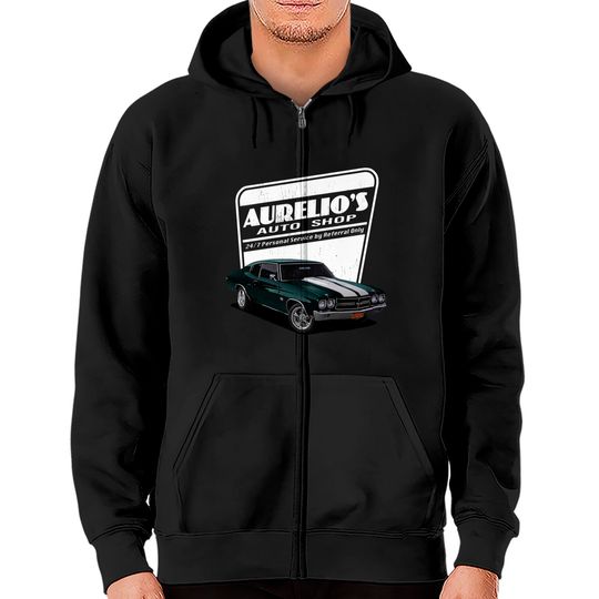 Discover Aurelio's Auto Shop - John Wick - John Wick - Zip Hoodies