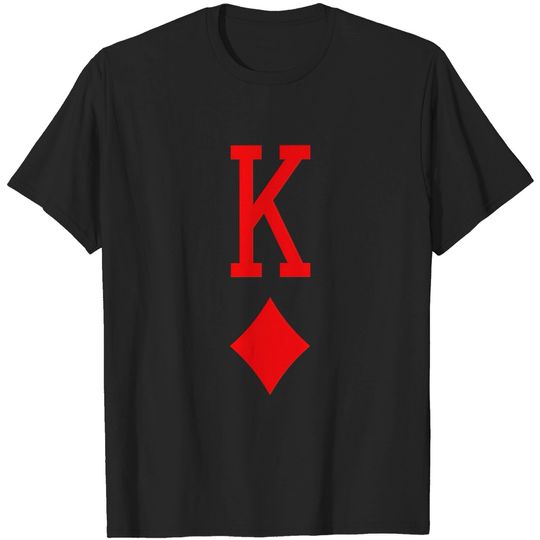 Discover King of diamonds playing card diamond suit gamble T-shirt