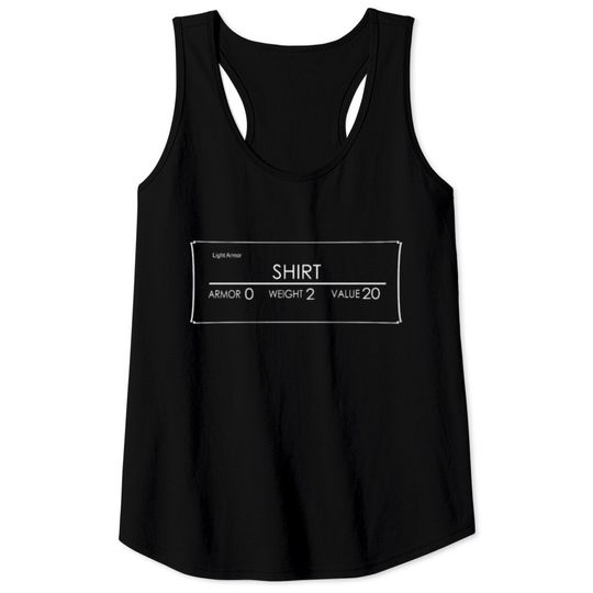 Discover Light Shirt Armor weight Value Tank Tops