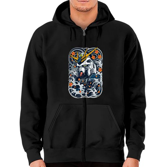 Discover Nu Gundam - Gundam - Zip Hoodies