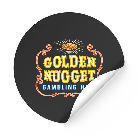 Discover Golden Nugget Vintage Logo - Hotel Casino Vegas - Vegas - Stickers