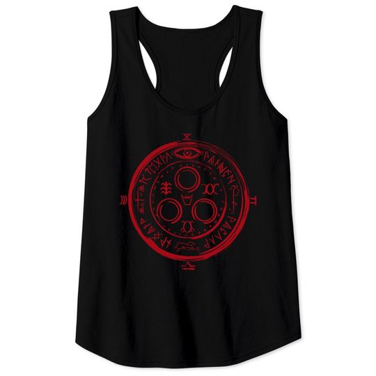 Discover silent seal of the sun behind the hill - blood ink - Silent Hill - Tank Tops