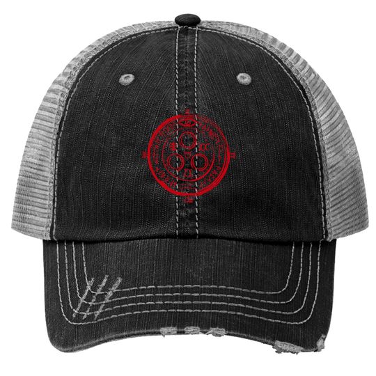 Discover silent seal of the sun behind the hill - blood ink - Silent Hill - Trucker Hats