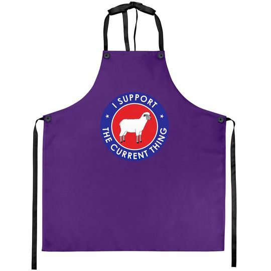 Discover I Support The Current Thing NPC Sheep Normie Essential Aprons