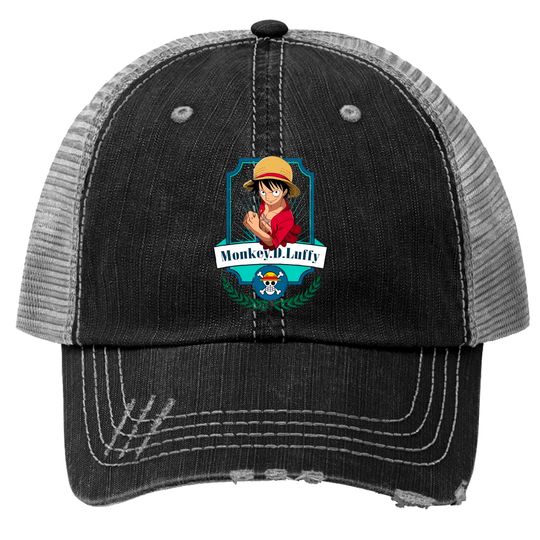 Discover One piece anime - Monkey D Luffy - One Piece Anime - Trucker Hats