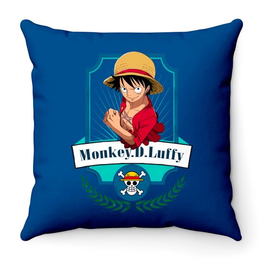 Discover One piece anime - Monkey D Luffy - One Piece Anime - Throw Pillows