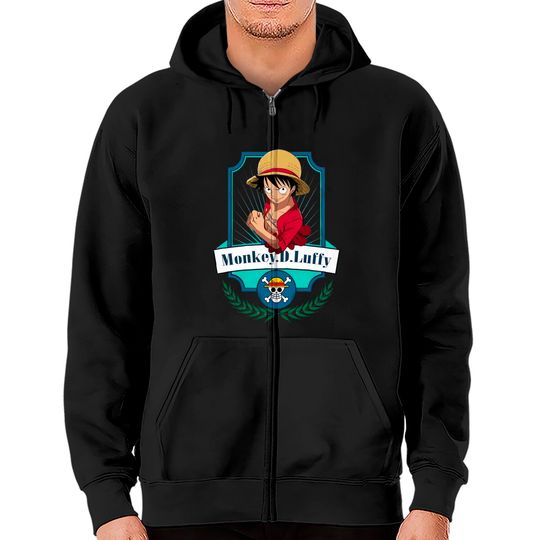 Discover One piece anime - Monkey D Luffy - One Piece Anime - Zip Hoodies
