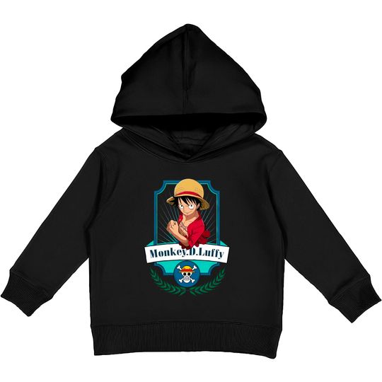 Discover One piece anime - Monkey D Luffy - One Piece Anime - Kids Pullover Hoodies