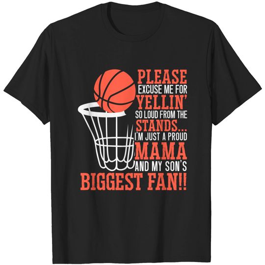 Discover Basketball Mama Player Hoop Junkie Mothers Day Mom T-Shirt