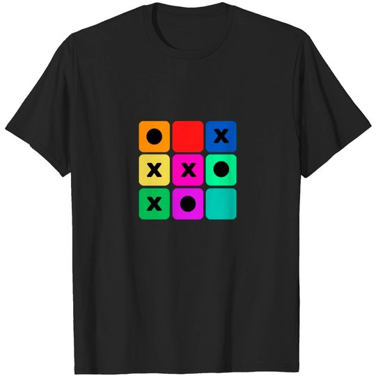 Discover TIC TAC TOE Colorful T-shirt