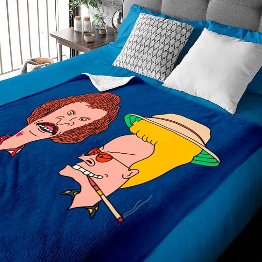Discover Beavis and Butthead Baby Blankets in Fear and Loathing Style