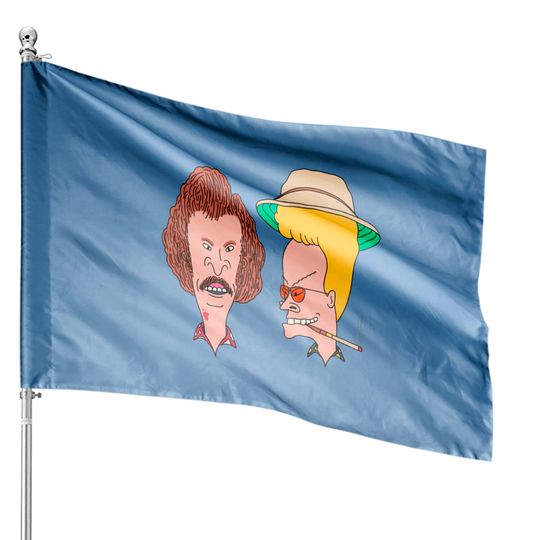 Discover Beavis and Butthead House Flags in Fear and Loathing Style