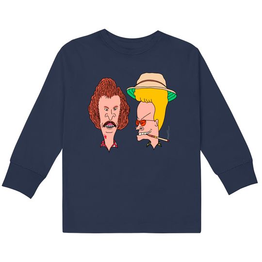 Discover Beavis and Butthead Kids Long Sleeve T-Shirts in Fear and Loathing Style