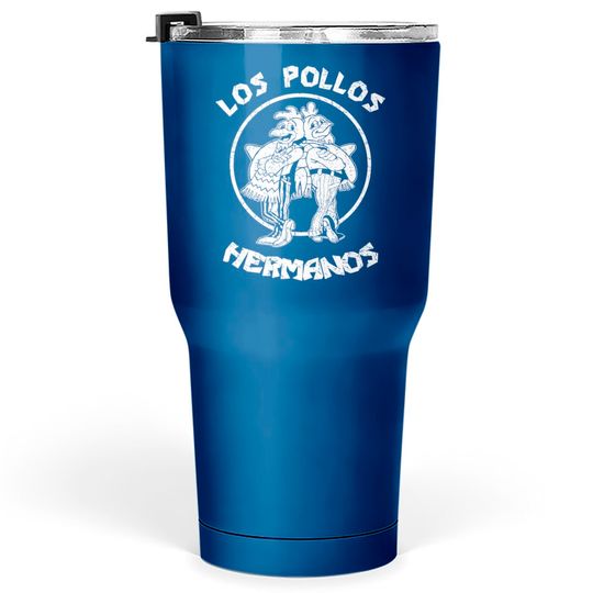 Discover Los Pollos Hermanos - Black and White - Distressed - Los Pollos Hermanos - Tumblers 30 oz