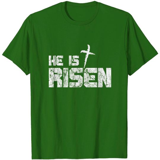 Discover He is Risen Vintage Distressed T-Shirt