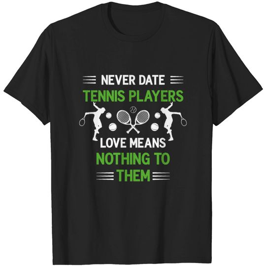 Discover Individual Sport Tennis Match Tennis Net Playing T-shirt