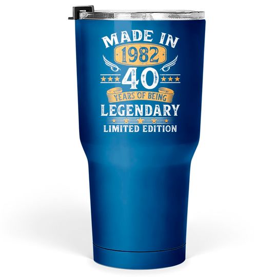 Discover Made In 1982 40 Years Old Gifts 40th Birthday Tumblers 30 oz