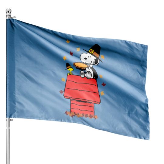 Discover Snoopy Thanksgiving - Snoopy - House Flags
