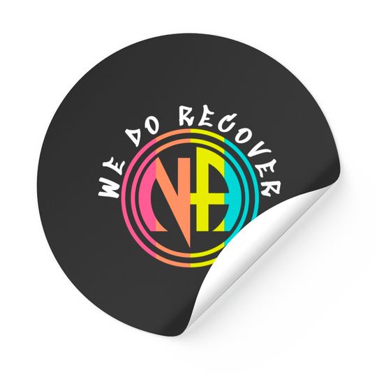 Discover We Do Recover Logo Narcotics Anonymous NA AA Gifts Stickers
