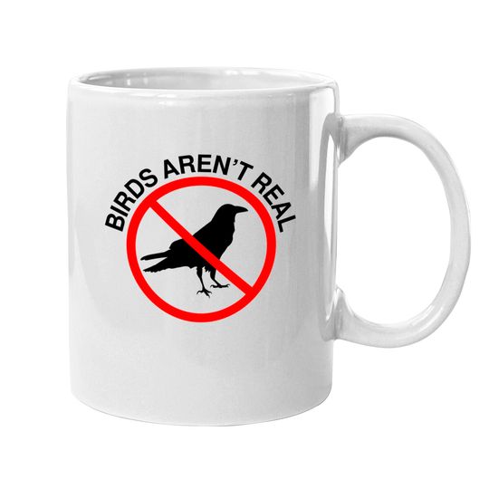 Discover Birds Aren't Real Prohibited Sign Premium Mugs