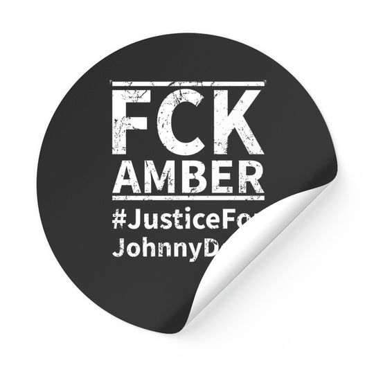 Discover Justice For Johnny Depp FCK Amber Classic Stickers