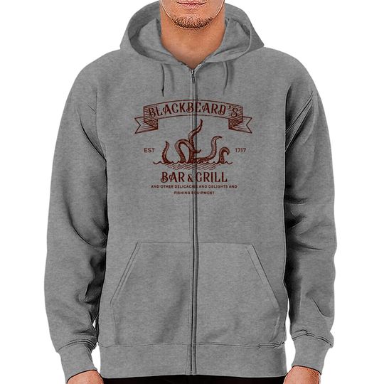 Discover Black Beard's Bar and Grill - Zip Hoodies