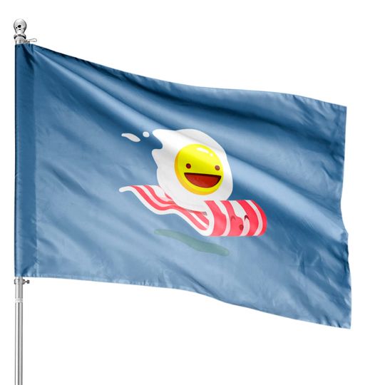 Discover Egg Bacon House Flags