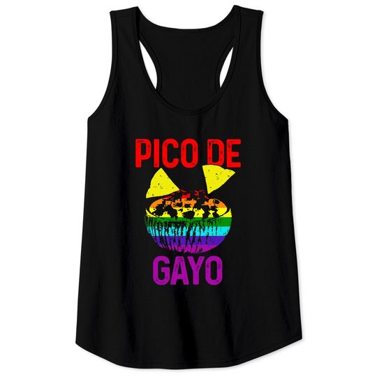 Discover Gay Pride Month Pico De Gayo LGBTQ Rainbow Mexican Tank Top