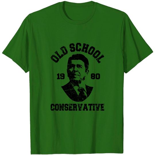 Discover Republican Old School Conservative Ronald Reagan 1980 T-Shirt