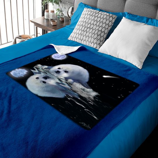 Discover DESTINY HARP SEAL Baby Blankets