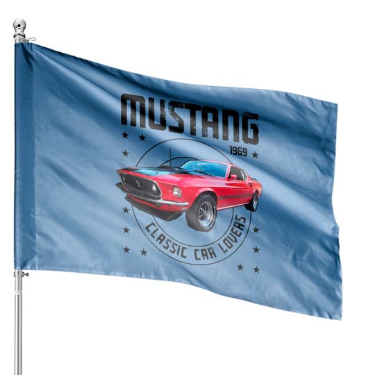 Discover Classic Car Mustang Mach One 1969 - Classic Car - House Flags