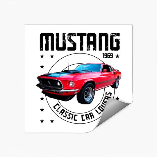 Discover Classic Car Mustang Mach One 1969 - Classic Car - Stickers