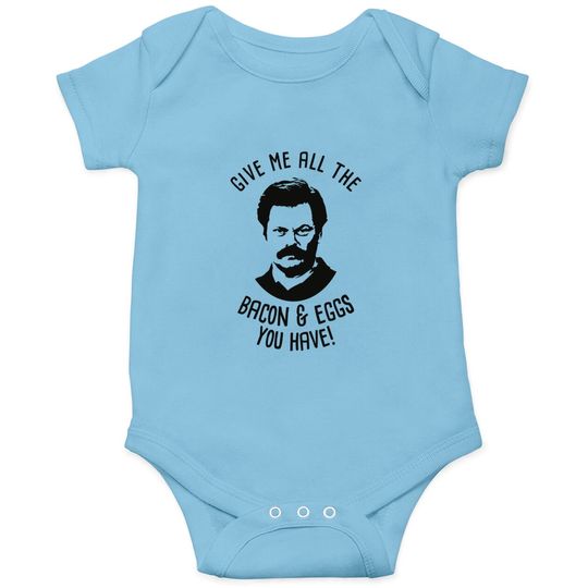 Discover Ron tv show parks Swanson - Bacon & Eggs - Ron - Onesie