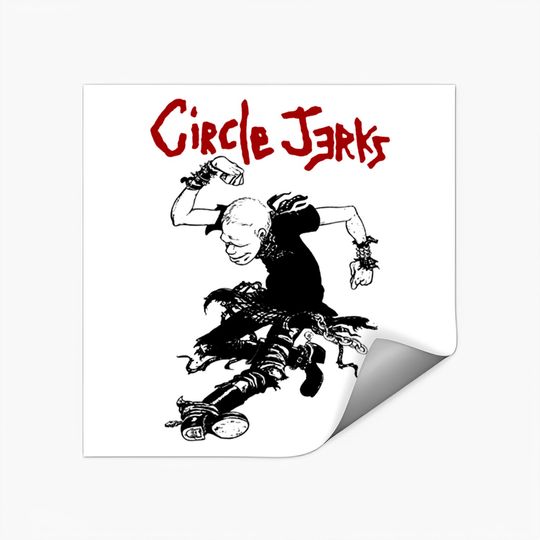 Discover Grey Circle Jerks Gonna Live Sticker Stickers