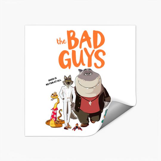 Discover The Bad Guys 2022 Film Movie Stickers, The Bad Guys Stickers