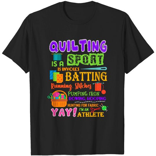 Discover Funny Quilting Athlete T-shirt