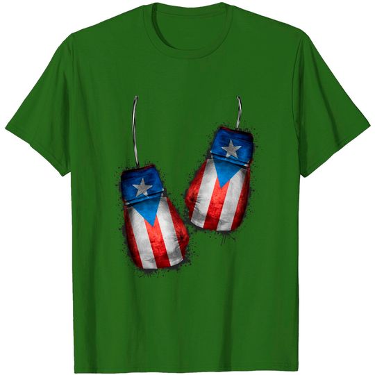 Discover Boricua Boxers | Boxing Fans Gloves Puerto Rico Flag T-Shirt