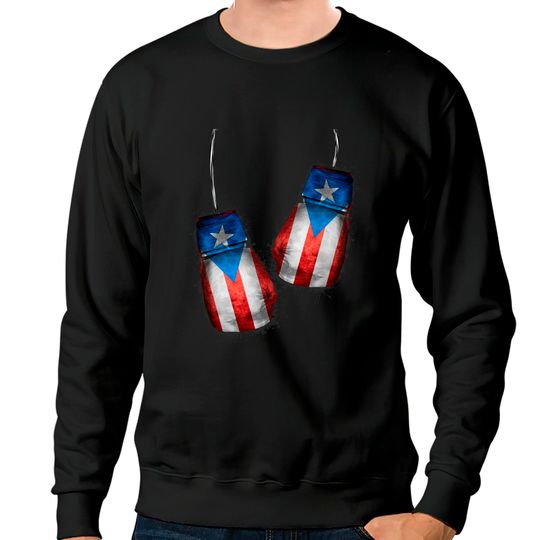 Discover Boricua Boxers | Boxing Fans Gloves Puerto Rico Flag Sweatshirts