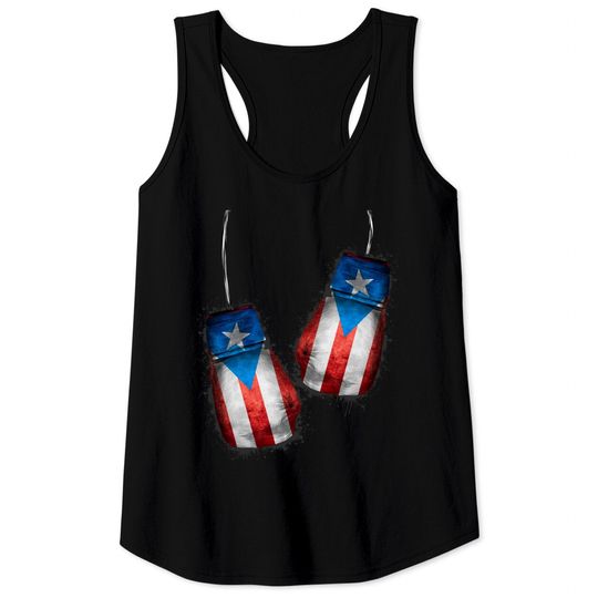 Discover Boricua Boxers | Boxing Fans Gloves Puerto Rico Flag Tank Tops