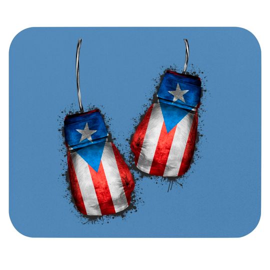 Discover Boricua Boxers | Boxing Fans Gloves Puerto Rico Flag Mouse Pads