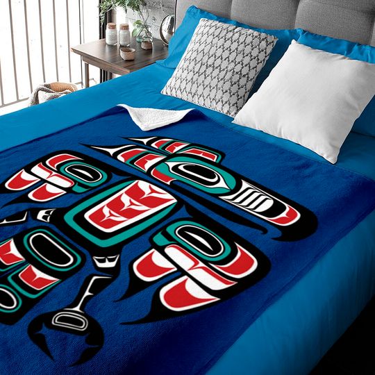 Discover Haida Tlingit Native Raven Totem - Native Raven - Baby Blankets