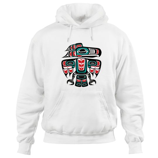 Discover Haida Tlingit Native Raven Totem - Native Raven - Hoodies