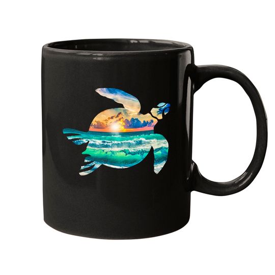 Discover Sea Turtle Design Sea Turtle Beach Mugs