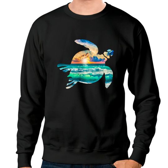 Discover Sea Turtle Design Sea Turtle Beach Sweatshirts