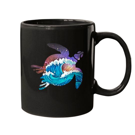Discover Sea Turtle Sea Turtle Japanese Waves Mugs