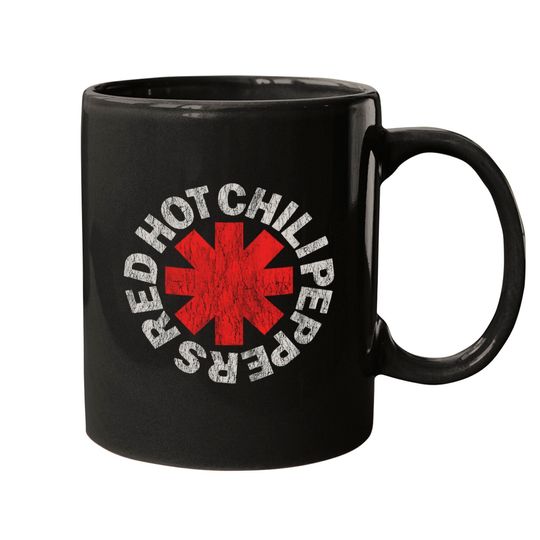 Discover Red Hot Chili Peppers Distressed Logo Rock Mug Mugs