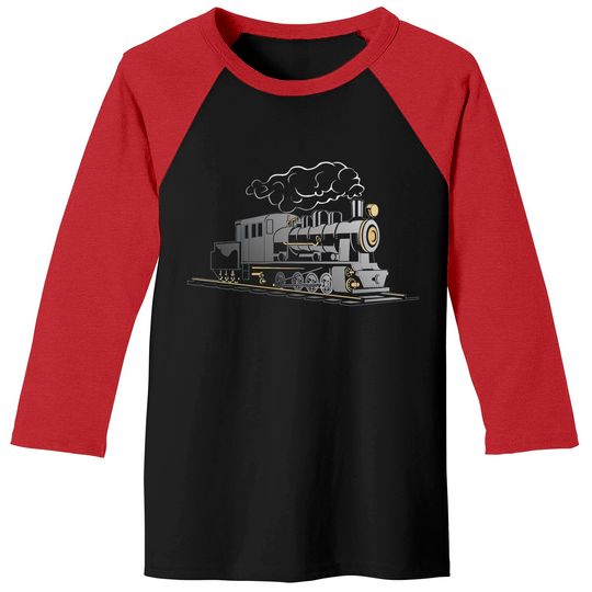 Discover Steam locomotive - Train - steam engine Baseball Tees